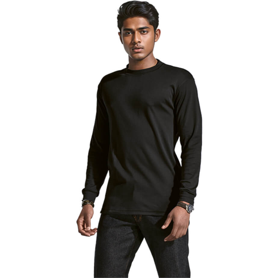 145g SG-Econo Long Sleeve Crew Neck T-Shirt image